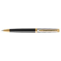 Waterman Hemisphere Reflections of Paris Ballpoint Pen - Deluxe Black